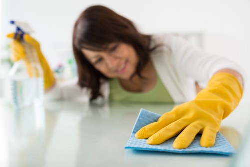 Deep cleaning tiled and stone floors in SE16