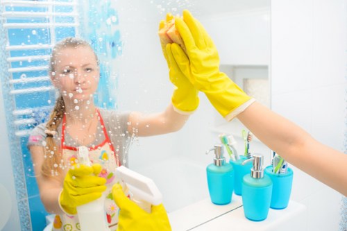 Local upholstery cleaner treating a family sofa in SE16
